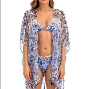 Lucky Brand Blossom Cover Up Kimono Size M/L NWT